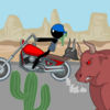 Игра -  Stickman mentalist. Mad biker