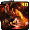 Приложение -  3D Огненный дракон