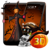 3D Хэллоуин Тыква Ночная тема 1.1.5