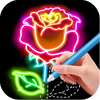 Приложение -  Draw Glow Flower