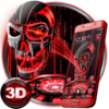 Приложение -  3D Tech Blood Skull Theme